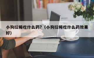 小狗拉稀吃什么药?（小狗拉稀吃什么药效果好）