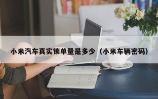 小米汽车真实锁单量是多少（小米车辆密码）