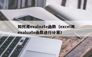 如何用evaluate函数（excel用evaluate函数进行计算）