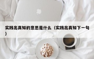 实践出真知的意思是什么（实践出真知下一句）