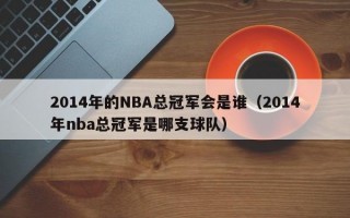 2014年的NBA总冠军会是谁（2014年nba总冠军是哪支球队）