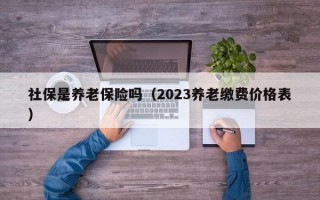 社保是养老保险吗（2023养老缴费价格表）