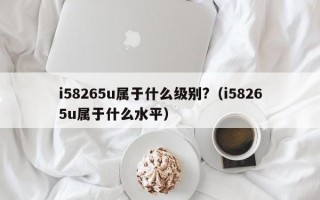 i58265u属于什么级别?（i58265u属于什么水平）