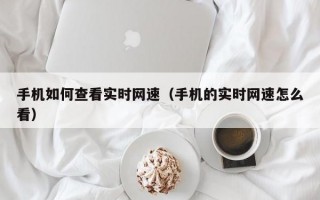 手机如何查看实时网速（手机的实时网速怎么看）