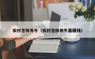 农村怎样养牛（农村怎样养牛最赚钱）