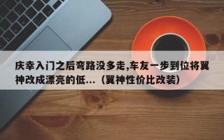 庆幸入门之后弯路没多走,车友一步到位将翼神改成漂亮的低...（翼神性价比改装）