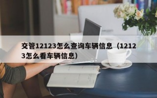 交管12123怎么查询车辆信息（12123怎么看车辆信息）