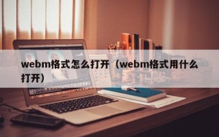 webm格式怎么打开（webm格式用什么打开）