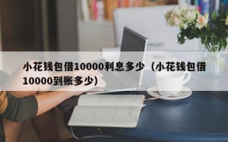 小花钱包借10000利息多少（小花钱包借10000到账多少）