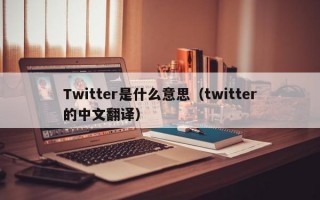 Twitter是什么意思（twitter的中文翻译）