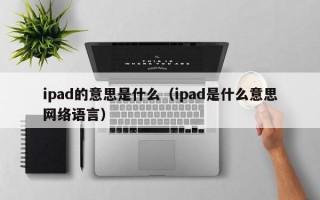 ipad的意思是什么（ipad是什么意思网络语言）