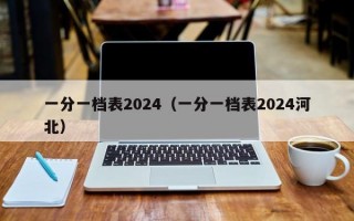 一分一档表2024（一分一档表2024河北）