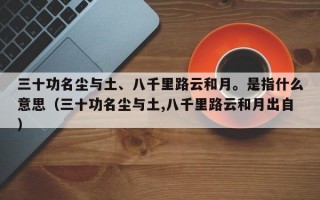 三十功名尘与土、八千里路云和月。是指什么意思（三十功名尘与土,八千里路云和月出自）