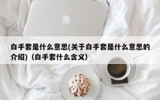 白手套是什么意思(关于白手套是什么意思的介绍)（白手套什么含义）