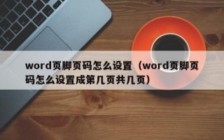 word页脚页码怎么设置（word页脚页码怎么设置成第几页共几页）