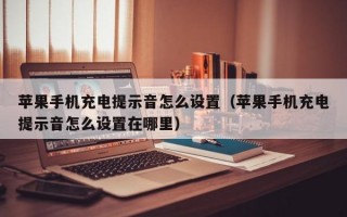 苹果手机充电提示音怎么设置（苹果手机充电提示音怎么设置在哪里）