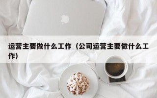 运营主要做什么工作（公司运营主要做什么工作）