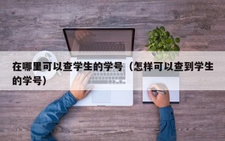 在哪里可以查学生的学号（怎样可以查到学生的学号）