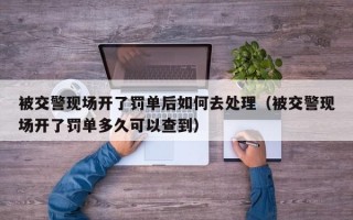 被交警现场开了罚单后如何去处理（被交警现场开了罚单多久可以查到）