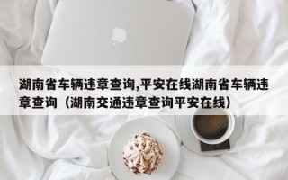 湖南省车辆违章查询,平安在线湖南省车辆违章查询（湖南交通违章查询平安在线）