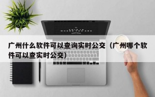 广州什么软件可以查询实时公交（广州哪个软件可以查实时公交）