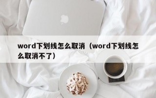 word下划线怎么取消（word下划线怎么取消不了）