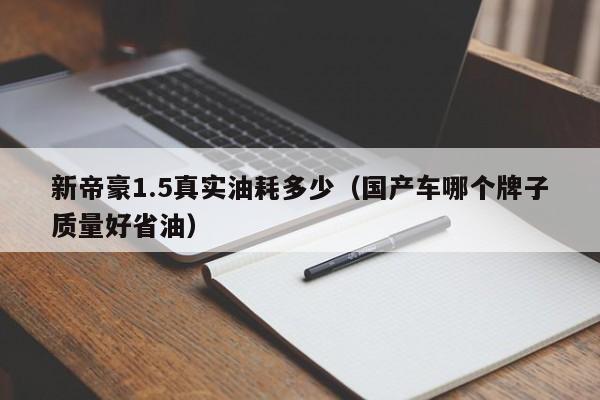 新帝豪1.5真实油耗多少（国产车哪个牌子质量好省油）-第1张图片